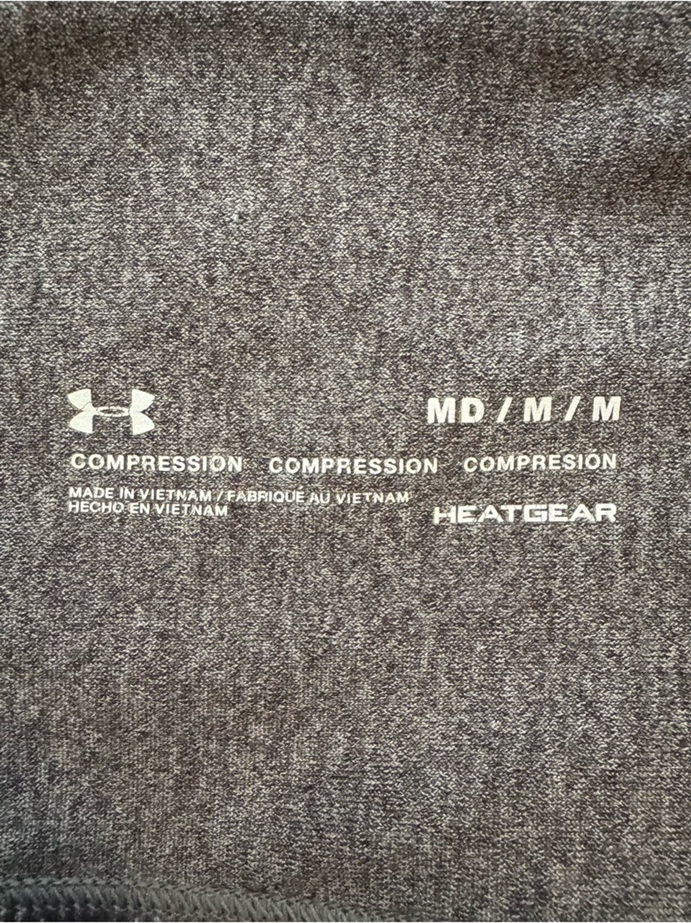 Under Armour HeatGear Leggings Gray Compression - Picture 4 of 4